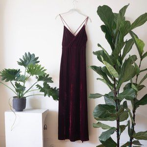 Velvet maxi dress